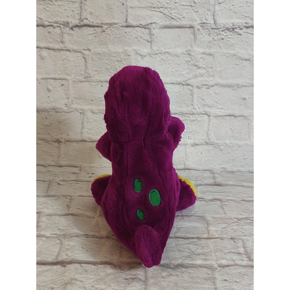 1992 BARNEY Puppet Purple Dinosaur Stuffed Animal 13" Plush Lyons Golden Bear - Picture 5 of 12